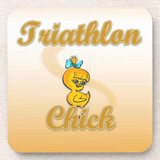 Posavasos Triathlon Chick (Frente)