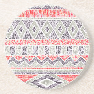 Posavasos Tribal de etnia rayada: cosecha artesanal
