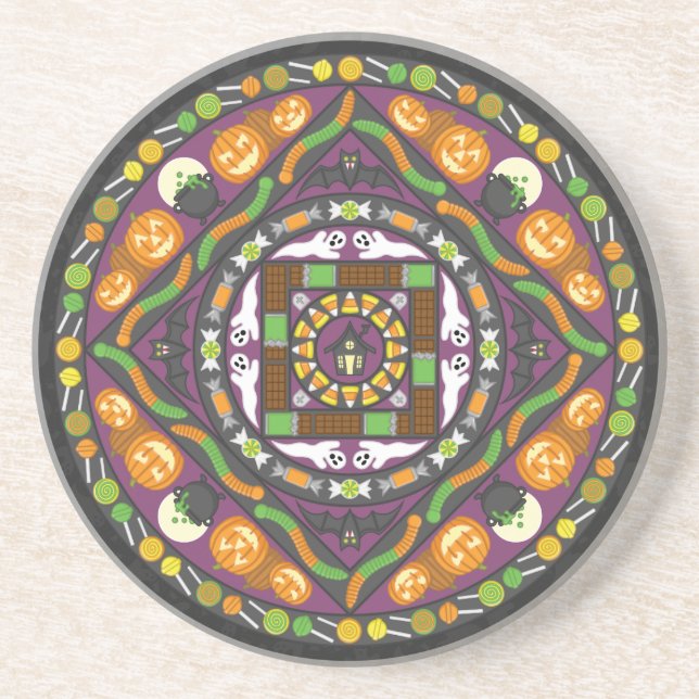 Posavasos Tricks and Treats Mandala Coaster (Frente)