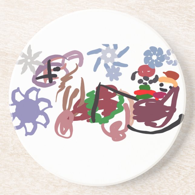 Posavasos  Trineo de invierno  (Frente)