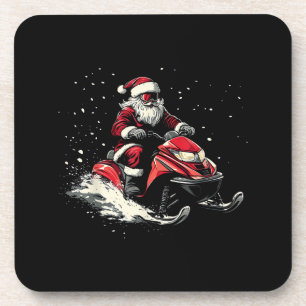 Posavasos Trineo Motorizado de Motos de Nieve de Papá Noel D
