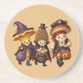 Posavasos Trío de hongos de Halloween