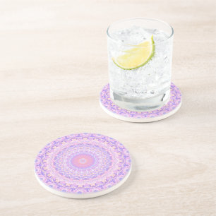 Posavasos Trippy Colorful Intricate Boho Mandala