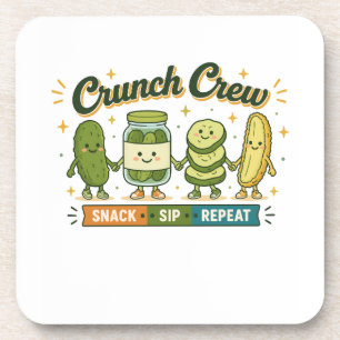 Posavasos Tripulación Snack Sip Repetir Divertido Amante de 