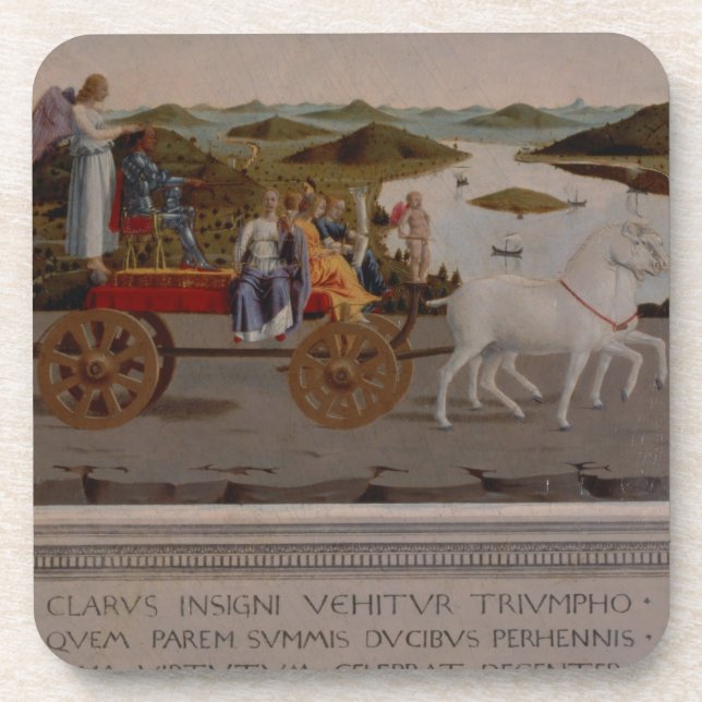 Posavasos Triumph de Federigo DA Montefeltro, duque de (Frente)