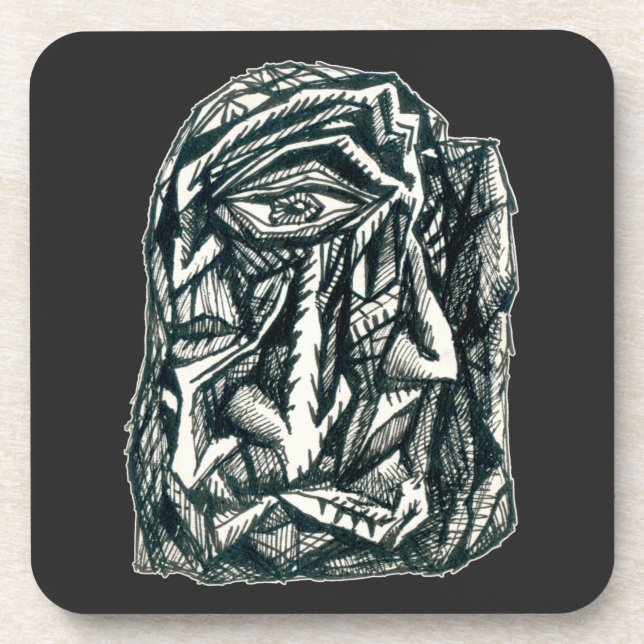 Posavasos Triumvirato, dibujo de tinta (Frente)