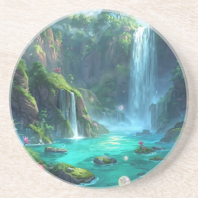 Posavasos Tropical Falls & Crystal Glow (Frente)