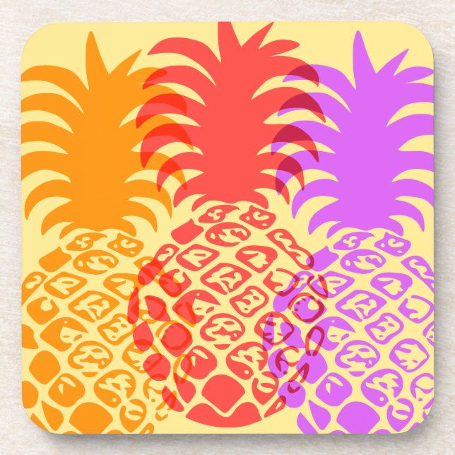 Posavasos Tropical Hawaiano de Momona Pineapple (Frente)