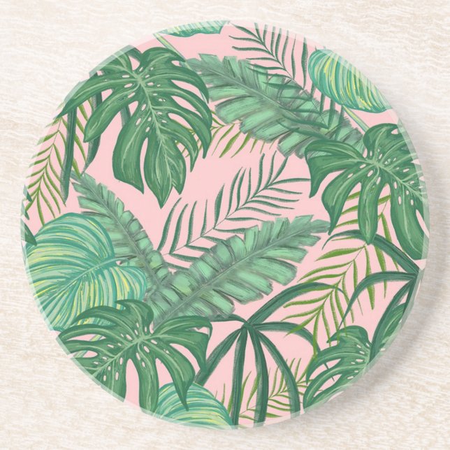Posavasos Tropical Leaves (Frente)