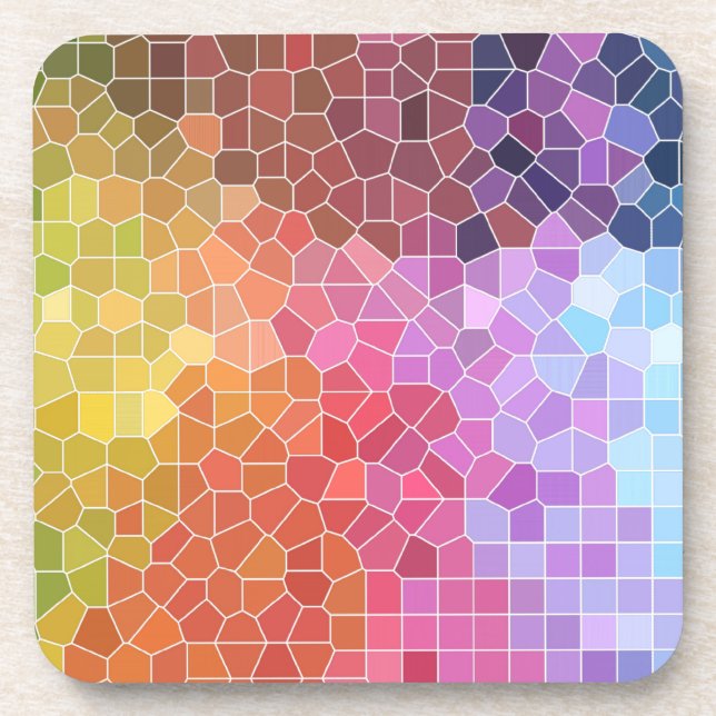 Posavasos Trozos de color (Frente)