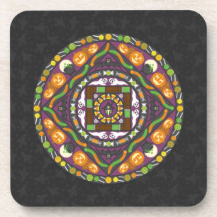 Posavasos Trucos y tratamientos Mandala Square Coaster