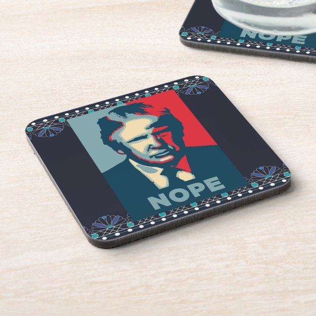 Posavasos Trump Nope Bebilla (Lado Izquierdo)
