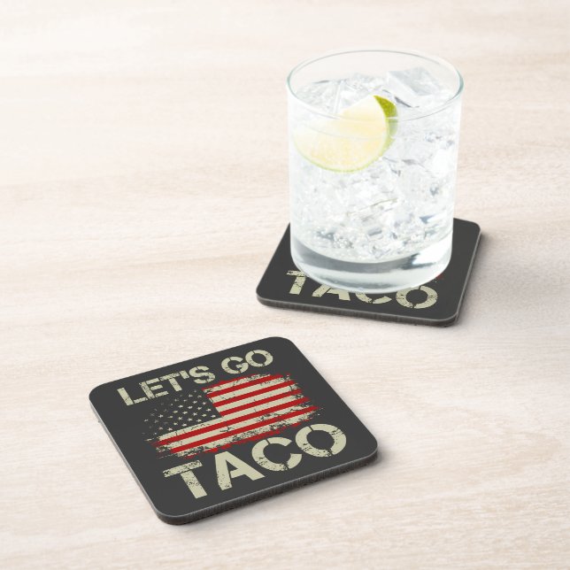 Posavasos Trump Siempre se Rajó Vámonos Taco (Lado Derecho)