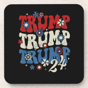 Posavasos Trump Trump Trump 2024 Retro