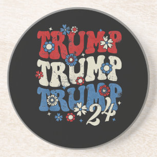 Posavasos Trump Trump Trump 2024 Retro