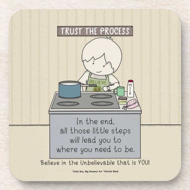 Posavasos Trust the Process (Frente)