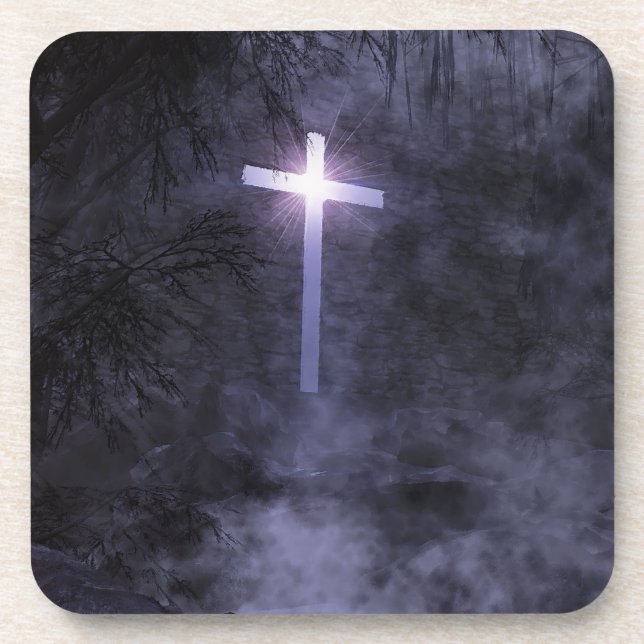 Posavasos Tu Luz Llega Cork Coaster (Frente)