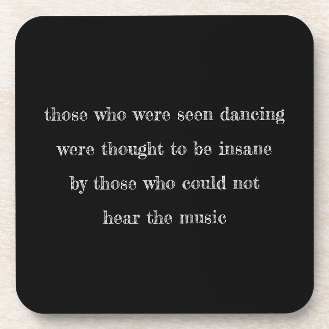 Posavasos Tu Personalizado favorito que dice Cita Píldora de (Frente)