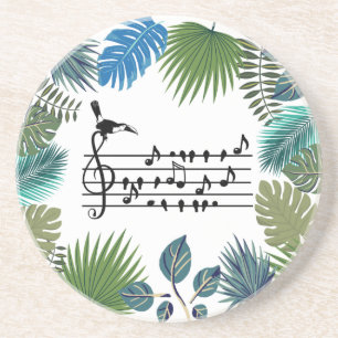 Posavasos Tucán Tropical Personalizado Cantar de Pájaros