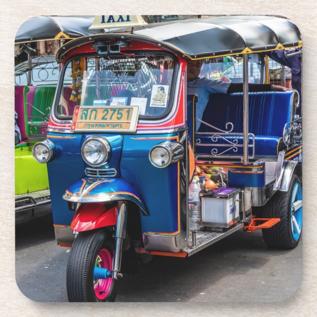 Posavasos Tuk tuk tuk de Bangkok (Frente)