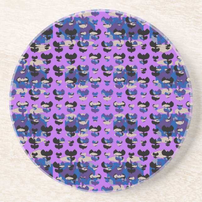 Posavasos Tulipán de llama celestial contenida (Frente)
