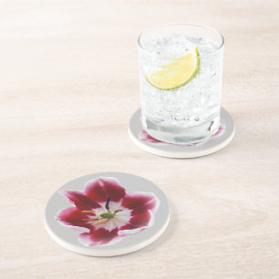 Posavasos Tulipán rojo profundo