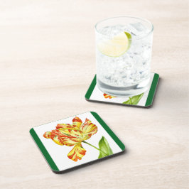 Posavasos Tulipanes feroces sobre un conjunto de castores