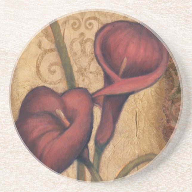 Posavasos Tulipanes rojos II (Frente)