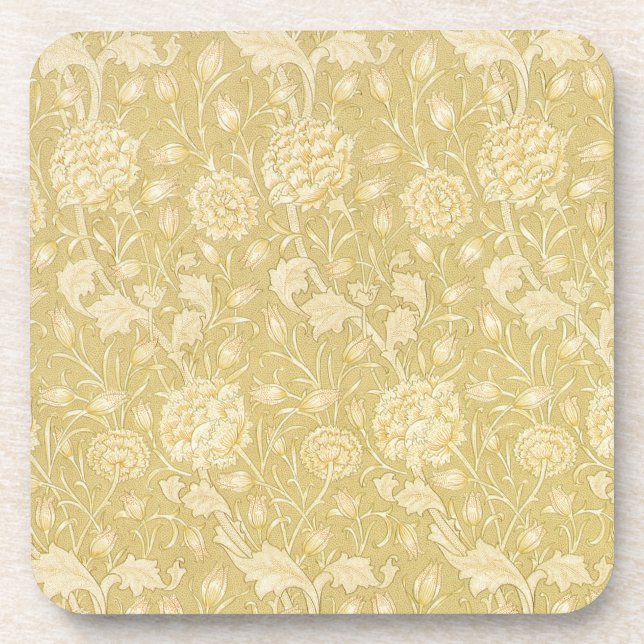 Posavasos Tulipanes salvajes de William Morris, arte de las  (Frente)