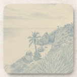 Posavasos Tulum Coaster<br><div class="desc">A quiet coastal view from the cliffs at the Tulum Ruins. Light and simple,  designed to transport you to the edge of the sea.</div>
