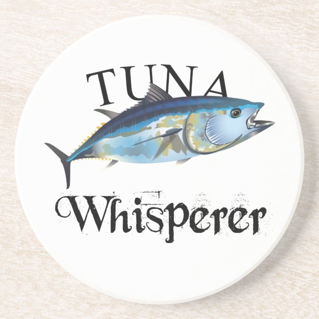 Posavasos Tuna Whisperer de color claro (Frente)