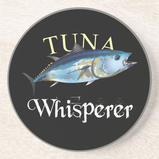 Posavasos Tuna Whisperer de color oscuro (Frente)