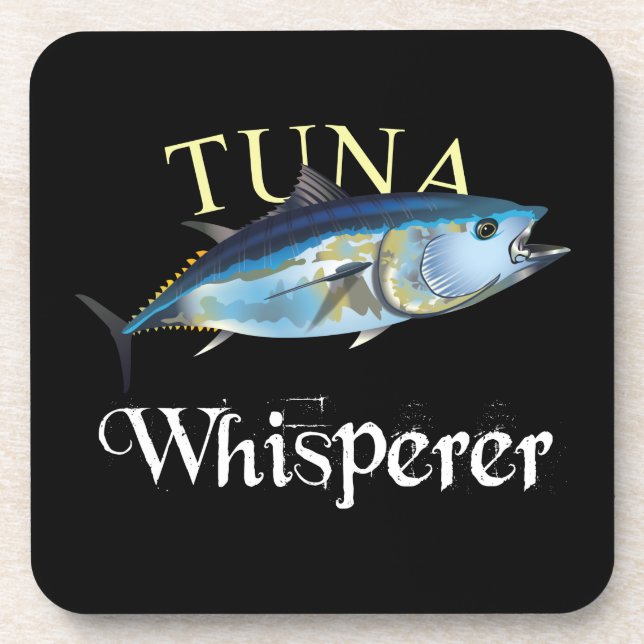 Posavasos Tuna Whisperer de color oscuro (Frente)