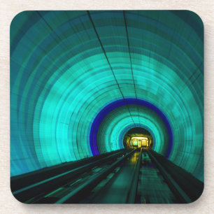 Posavasos Túnel ferroviario azul, Singapur