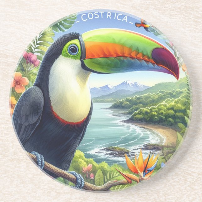 Posavasos Turismo de Costa Rica, Pura Vida (Frente)