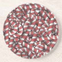 Twided Red Striped Abstract Candy Canes
