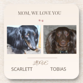 Posavasos Two Paws Bring Love to Mom's Table