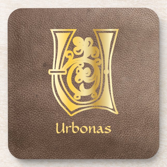 Posavasos U de la Capital Decorativa Botánica Medieval (Frente)