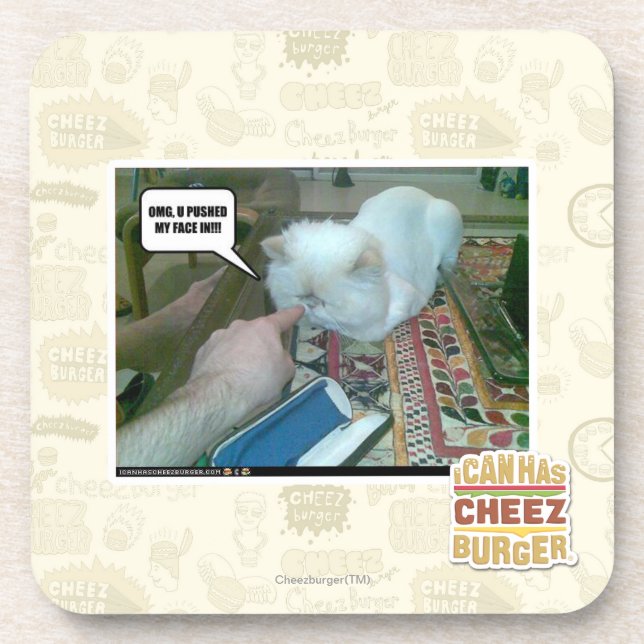 Posavasos ¡U empujó mi cara hacia adentro! (Frente)