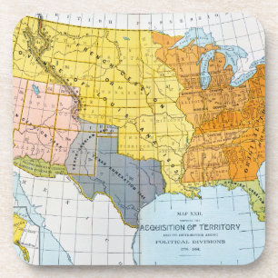 POSAVASOS U.S. MAPA, 1776-1884