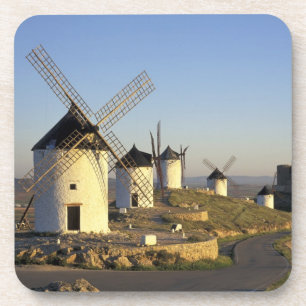 Posavasos UE, España, La Mancha, Consuegra. Molinos de vient