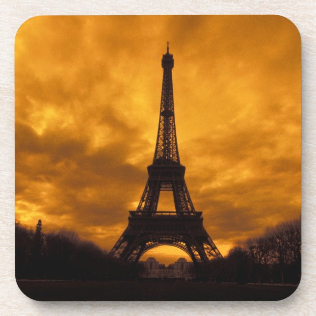 Posavasos UE, Francia, París. Torre Eiffel. (Frente)