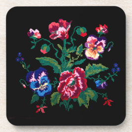 Posavasos Ukrainian traditional vushuvanka folk art pattern