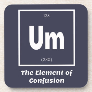 Posavasos Um Elemento de la confusión química