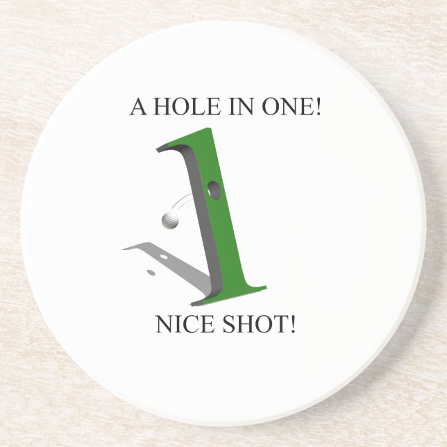 Posavasos Un Agujero En Una Bola De Golf (Frente)