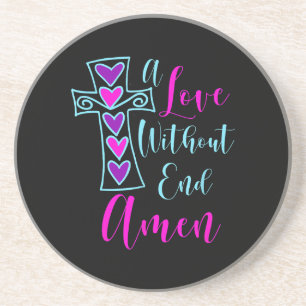 Posavasos Un Amor Sin Fin Amen Inspirado Por Jesús Cita A Ch
