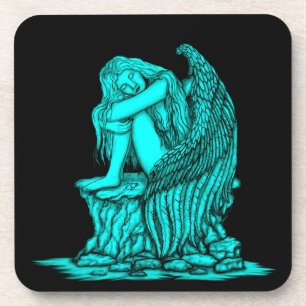 Posavasos Un ángel dormido en la piedra