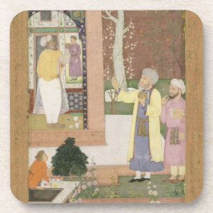 Posavasos Un artista que adorna el interior de un pavi del