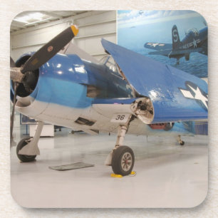 Posavasos Un avión de combate F-6F Hellcat de la Segunda Gue