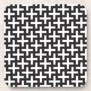 Posavasos Un b&w modela hecho con "más" muestra